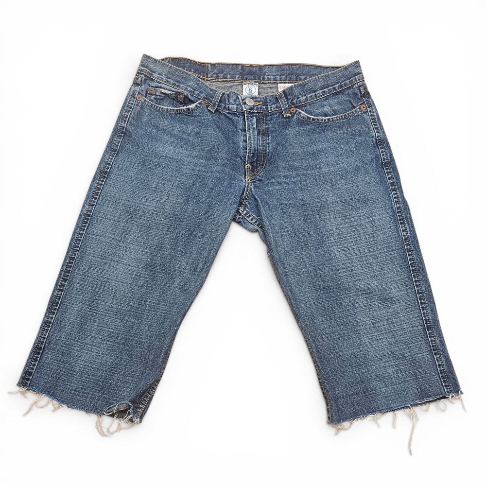 LUCKY BRAND Gene Montesano Denim Bermuda Shorts Women's 10/30 Y2K USA Summer